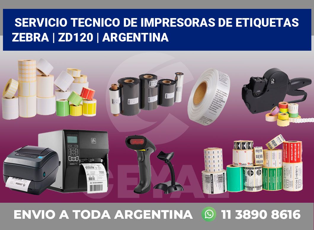 Servicio Tecnico De Impresoras De Etiquetas Zebra | ZD120 | Argentina