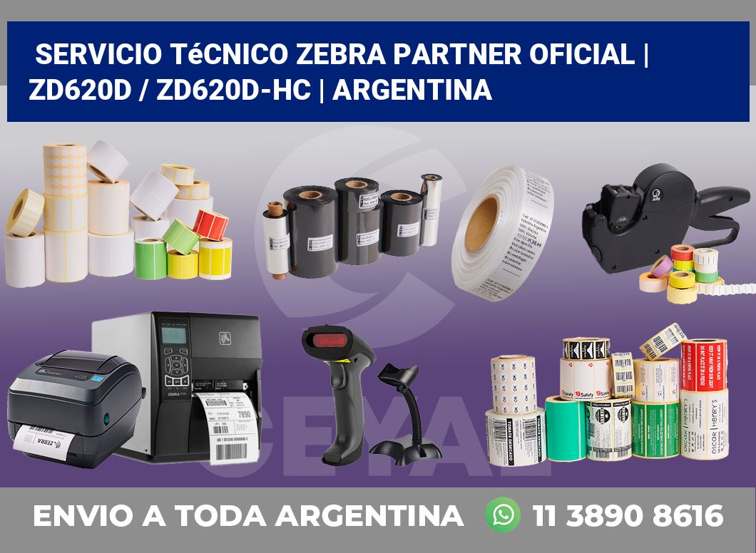 Servicio técnico Zebra Partner Oficial | ZD620d / ZD620d‑HC | Argentina