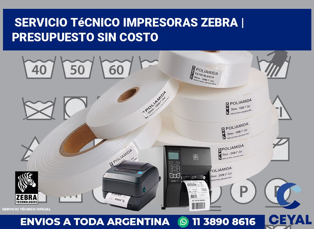 Servicio técnico impresoras Zebra | Presupuesto sin costo