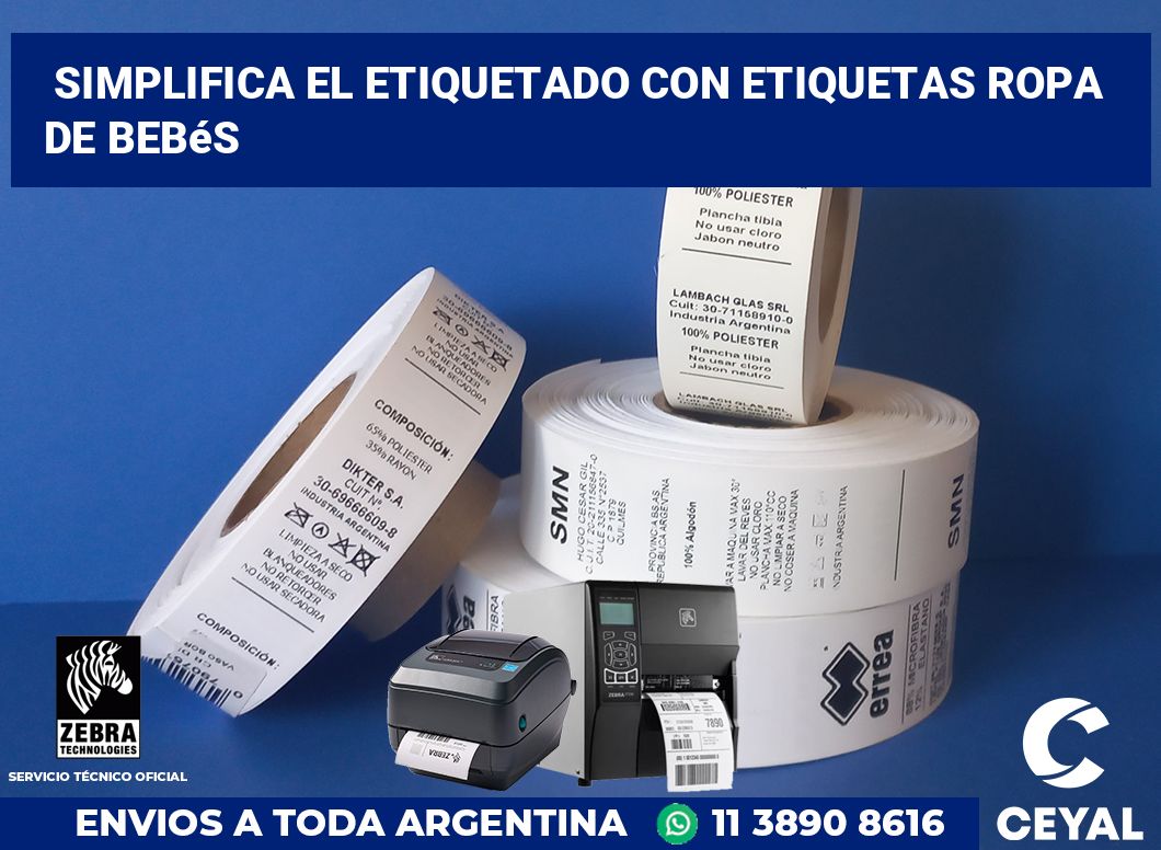 Simplifica el Etiquetado con Etiquetas Ropa de Bebés