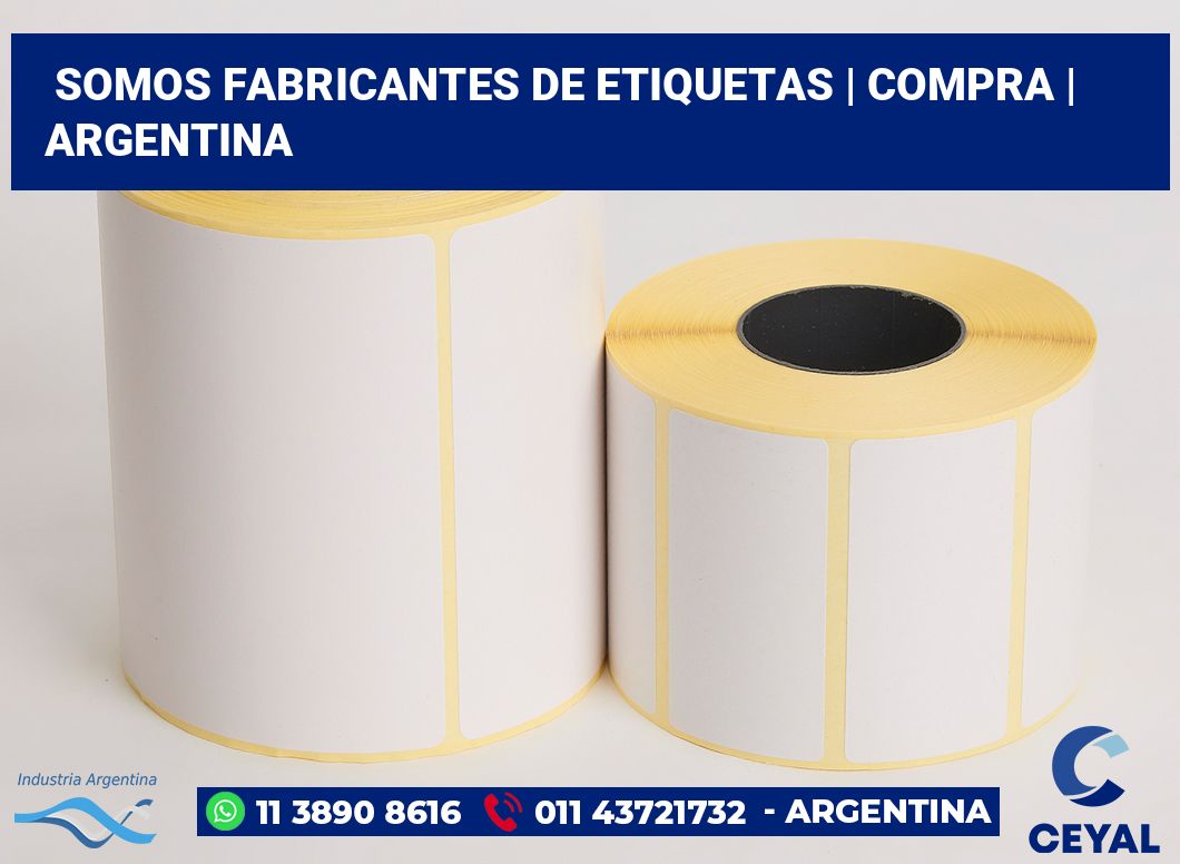 Somos fabricantes de etiquetas | Compra | Argentina