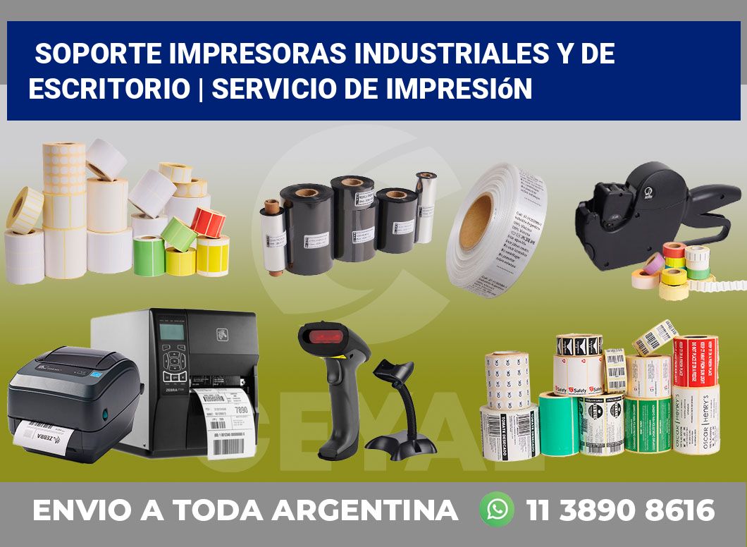 Soporte impresoras industriales y de escritorio | Servicio de impresión