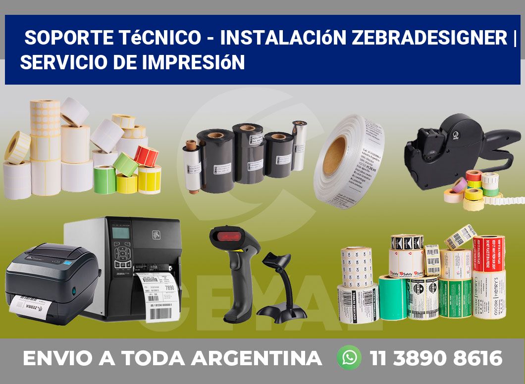 Soporte técnico – instalación ZebraDesigner | Servicio de impresión