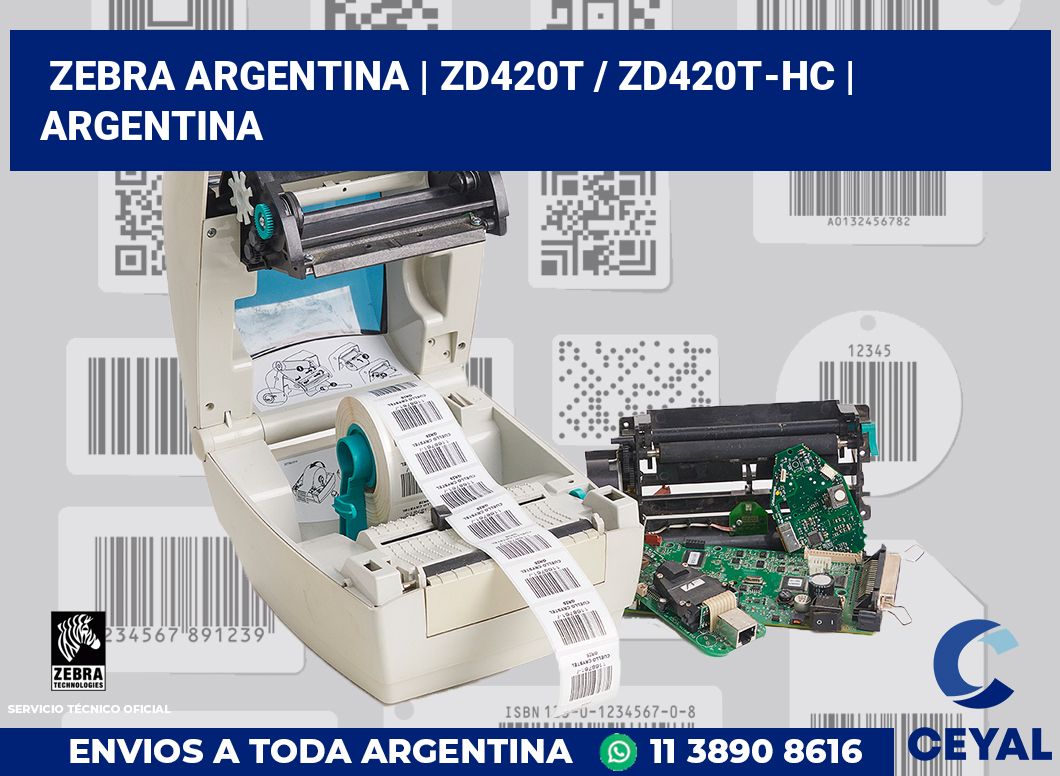 Zebra argentina | ZD420t / ZD420t‑HC | Argentina