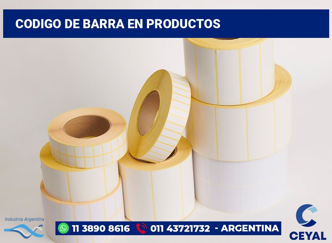 codigo de barra en productos