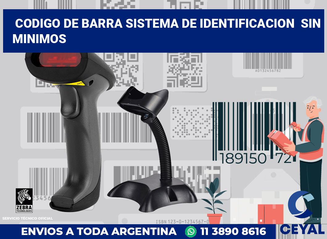 codigo de barra sistema de identificacion sin minimos