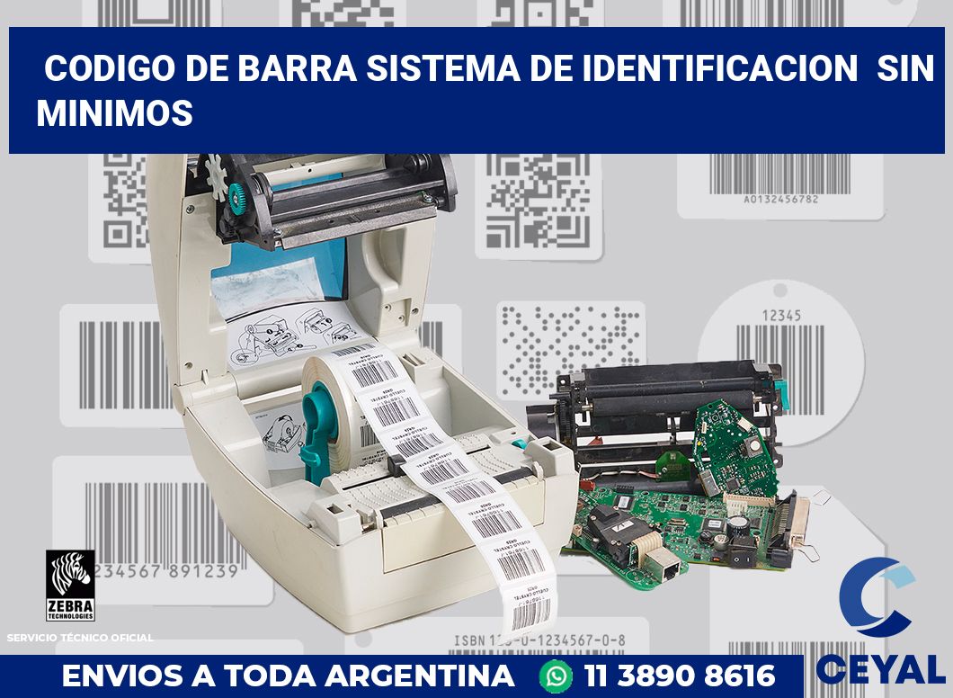 codigo de barra sistema de identificacion sin minimos