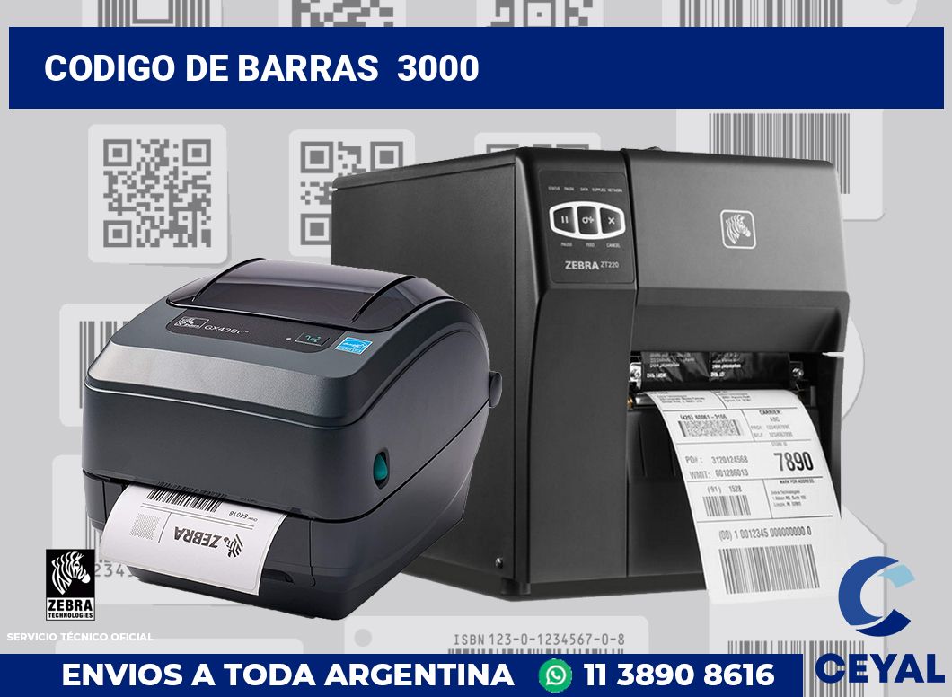 codigo de barras 3000