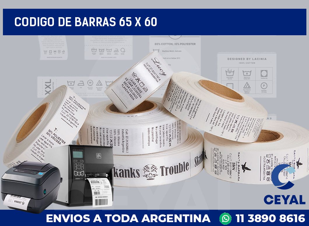 codigo de barras 65 x 60