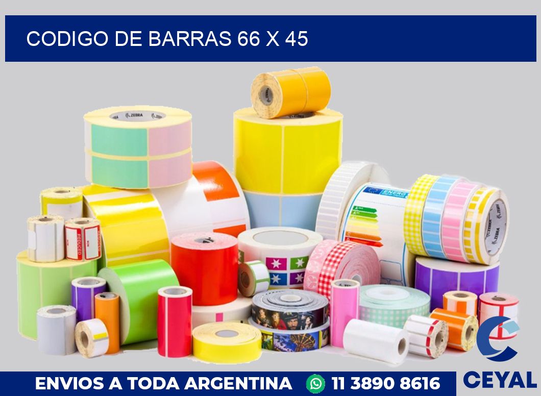 codigo de barras 66 x 45