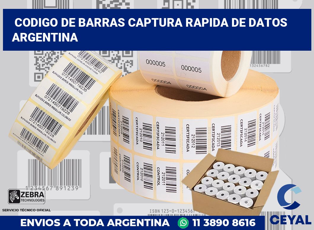 codigo de barras captura rapida de datos  argentina