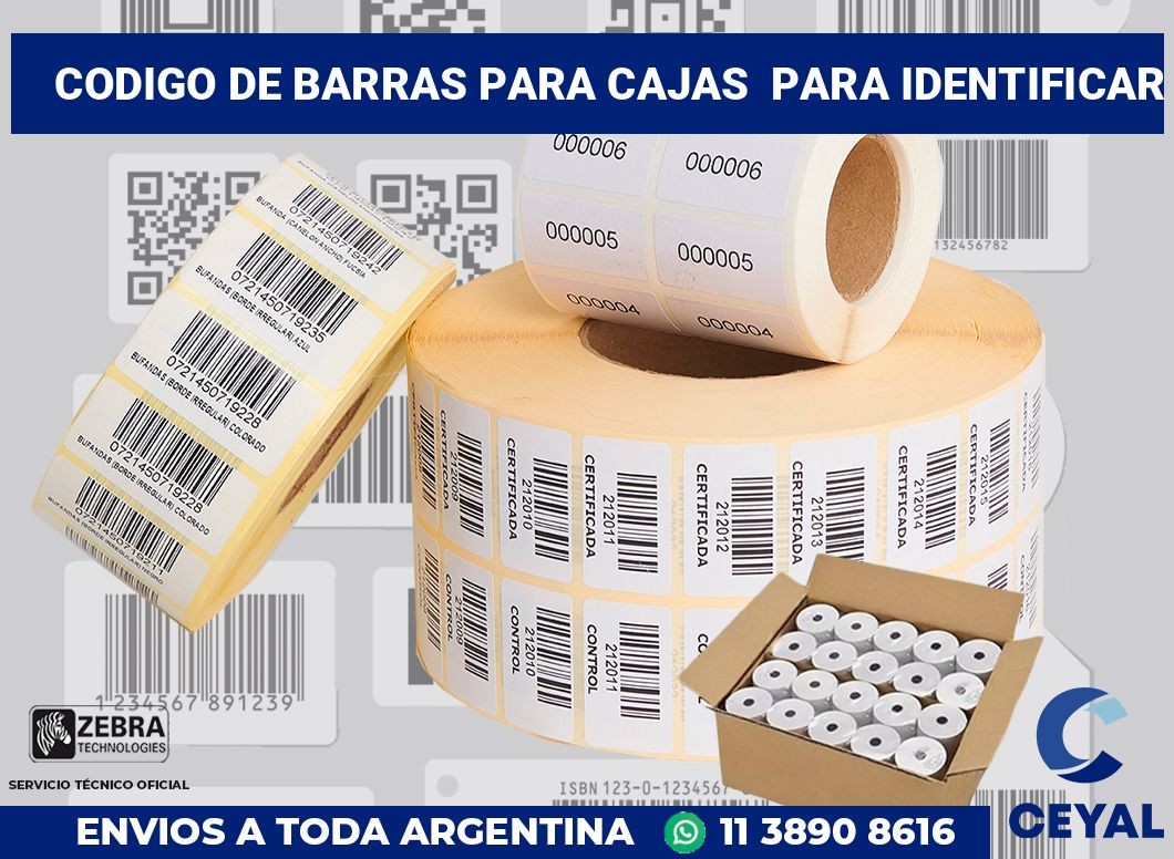 codigo de barras para cajas  para identificar