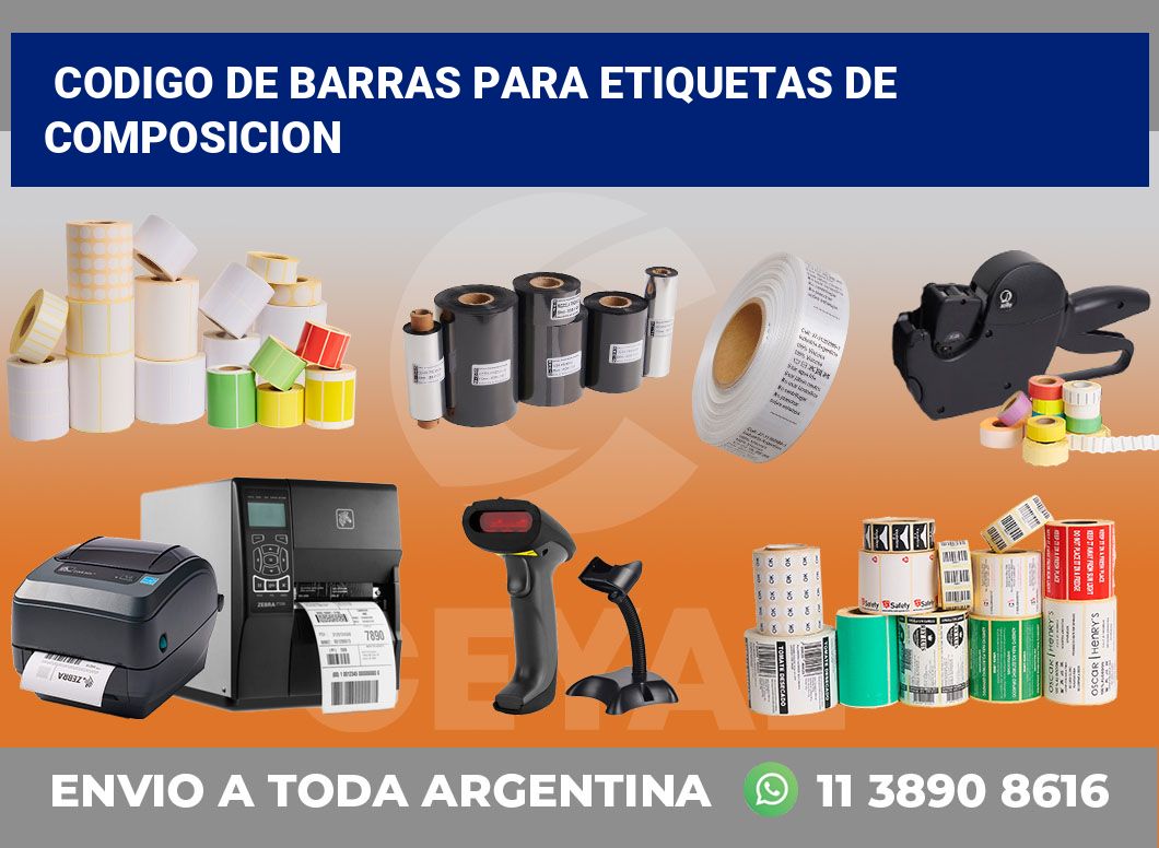 codigo de barras para etiquetas de composicion
