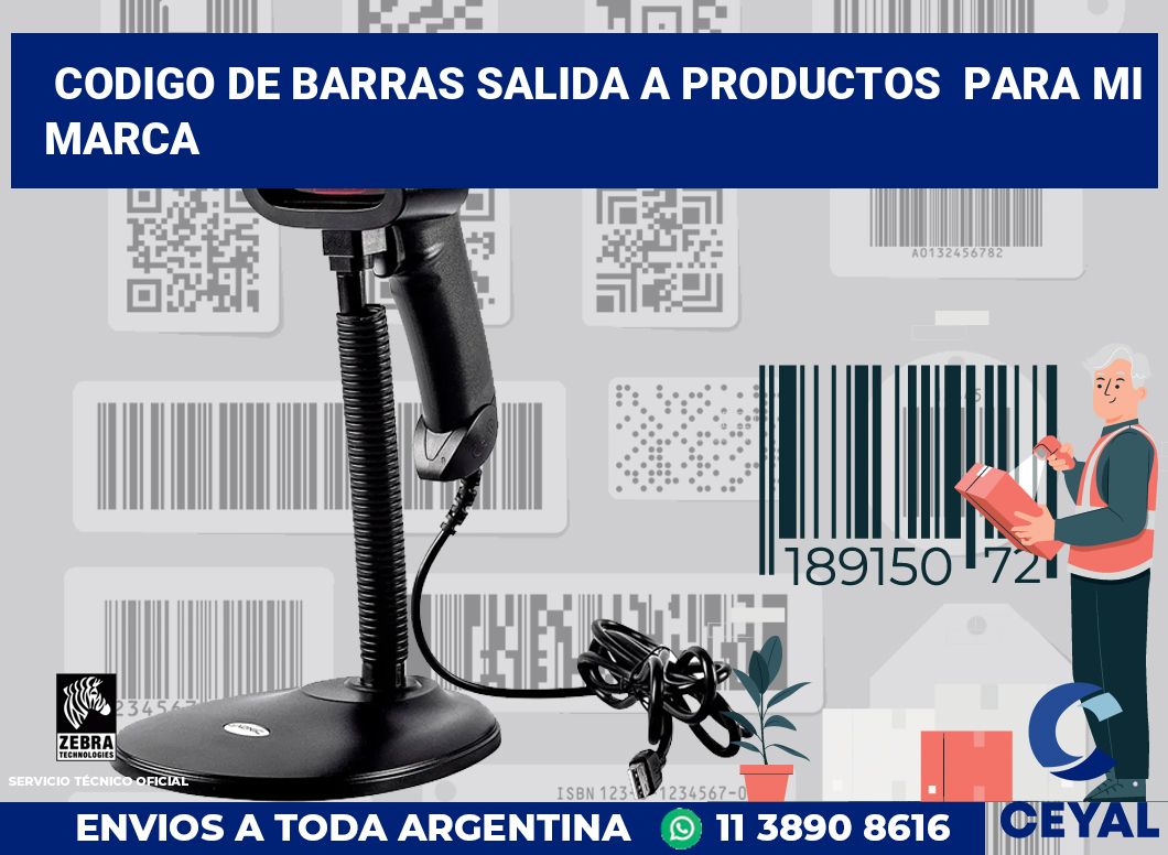 codigo de barras salida a productos para mi marca
