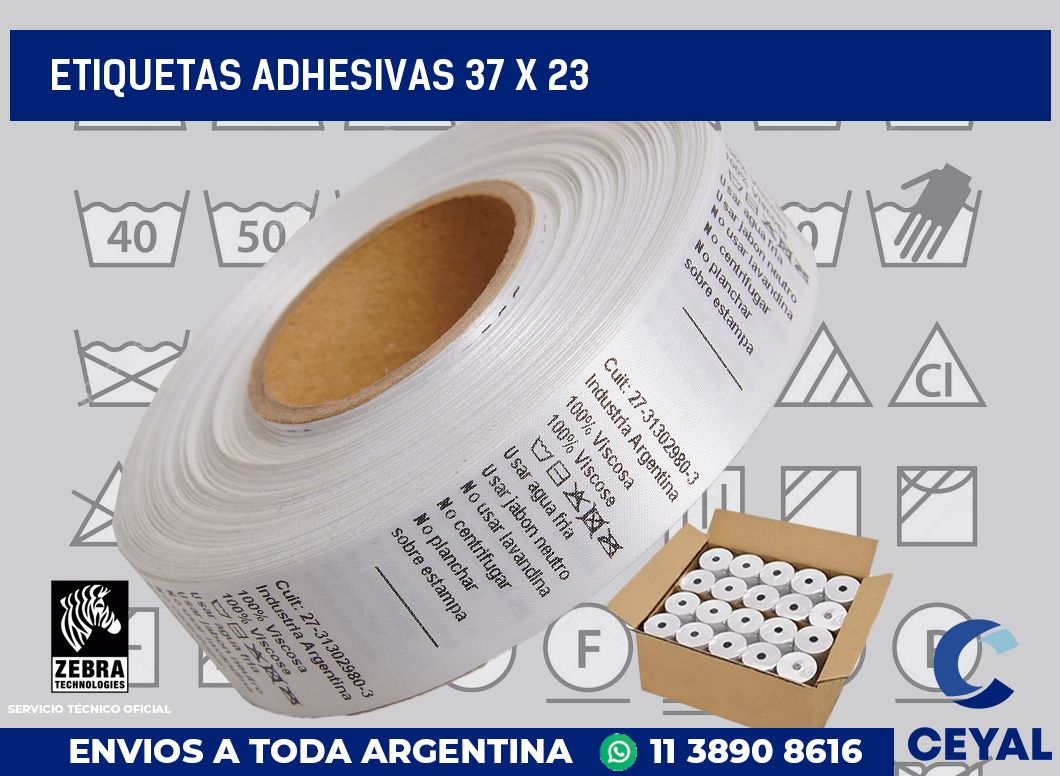 etiquetas adhesivas 37 x 23