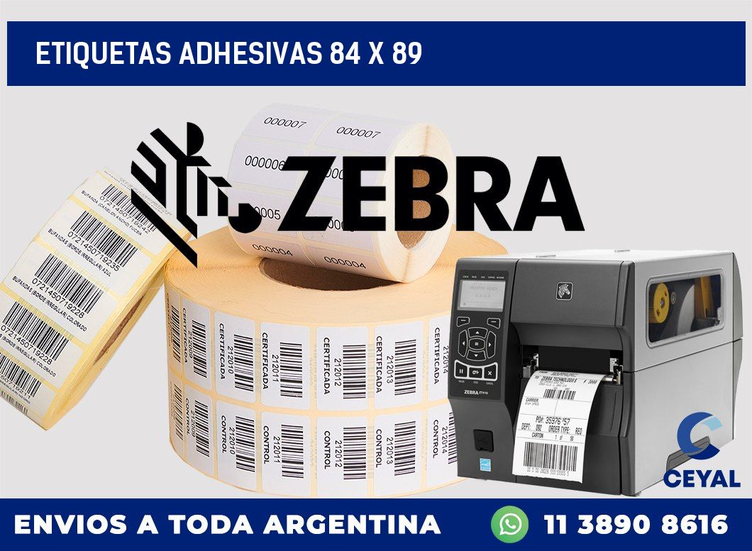 etiquetas adhesivas 84 x 89