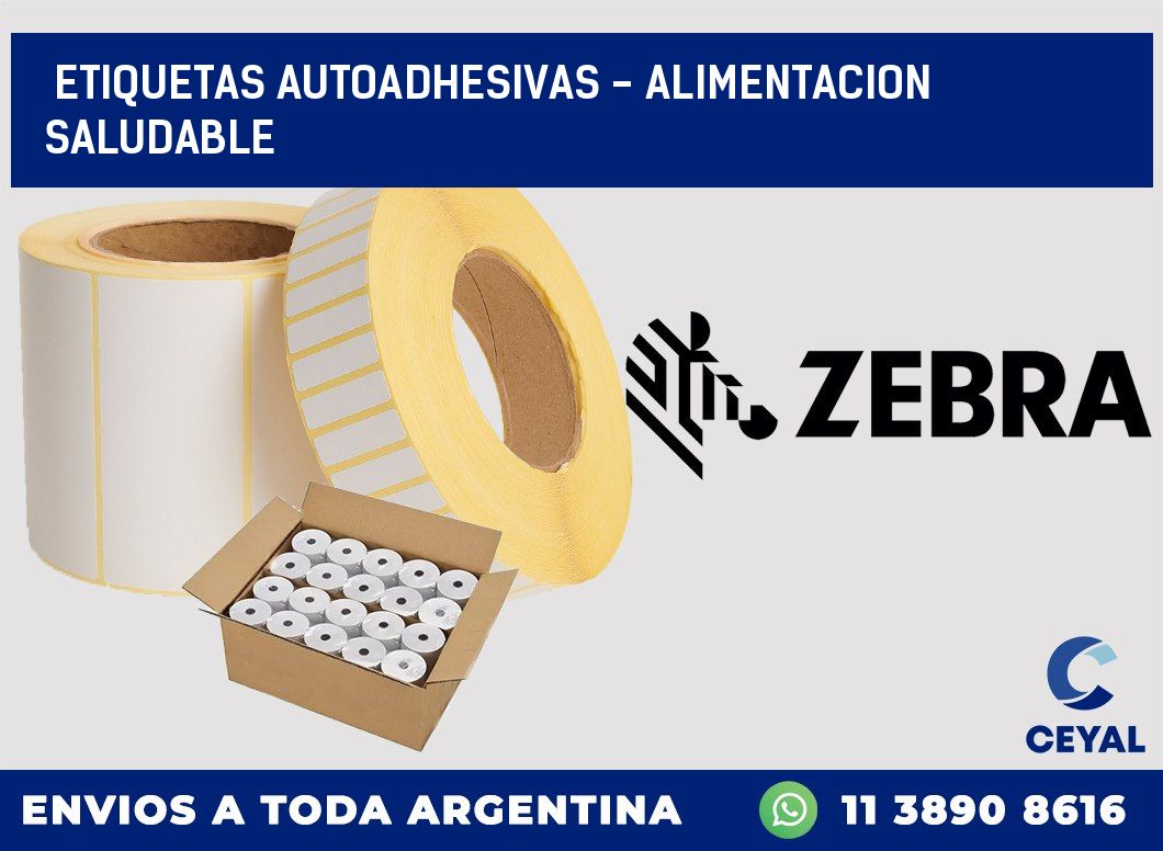 etiquetas autoadhesivas – alimentacion saludable