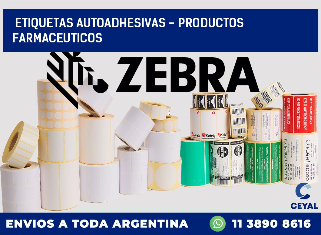 etiquetas autoadhesivas – productos farmaceuticos
