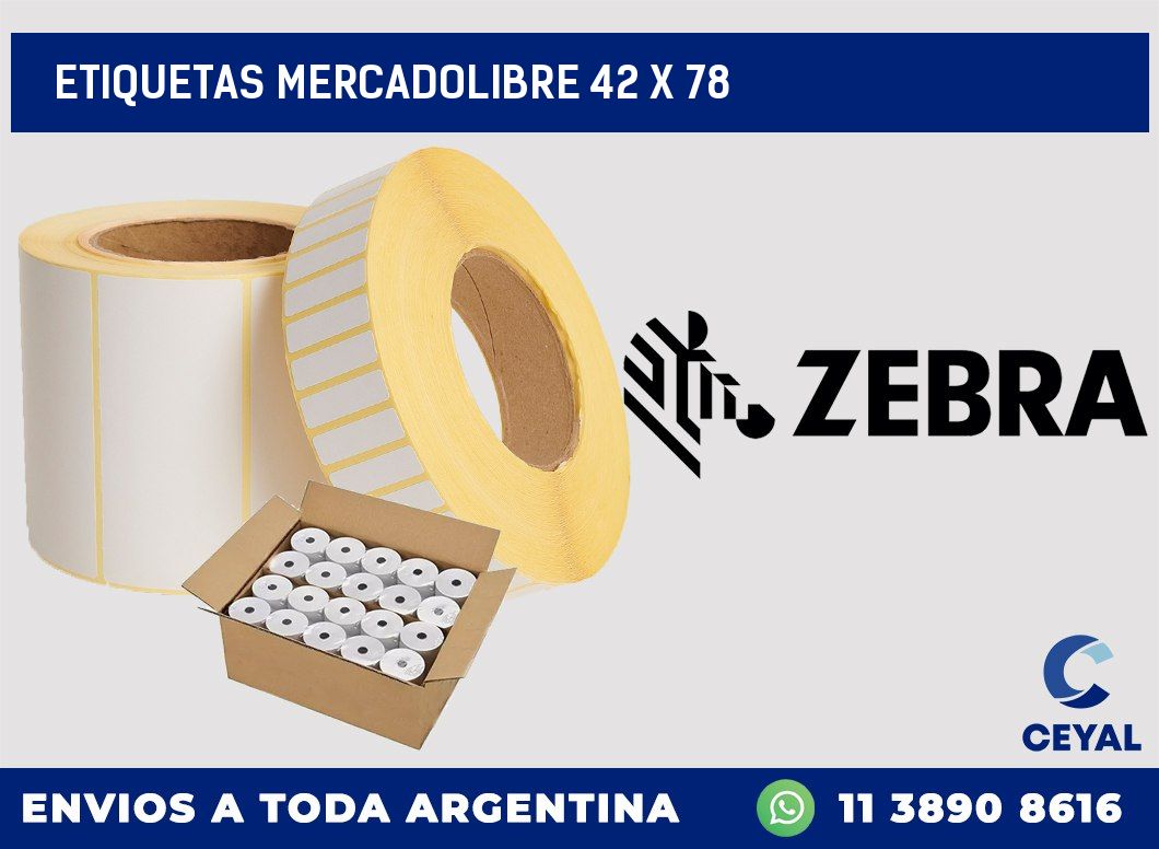 etiquetas mercadolibre 42 x 78