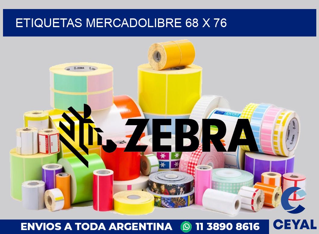 etiquetas mercadolibre 68 x 76