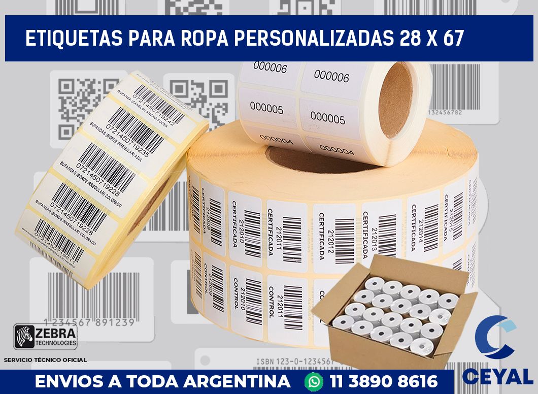 etiquetas para ropa personalizadas 28 x 67