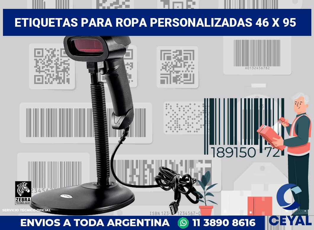 etiquetas para ropa personalizadas 46 x 95