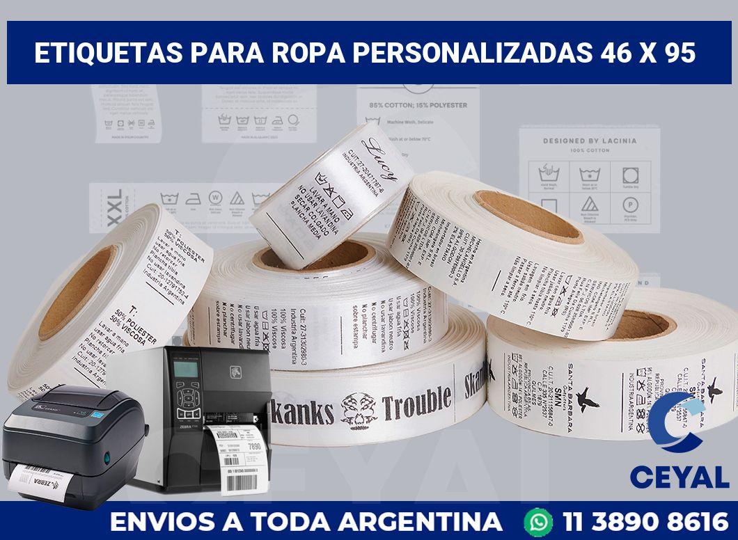 etiquetas para ropa personalizadas 46 x 95