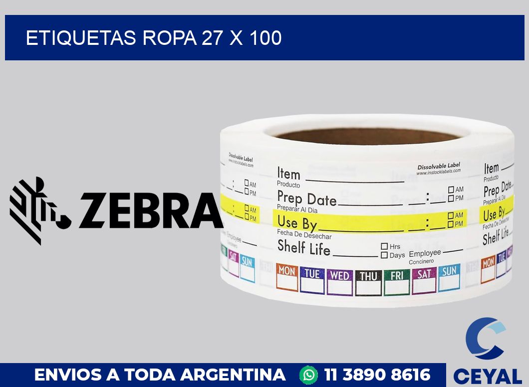 etiquetas ropa 27 x 100