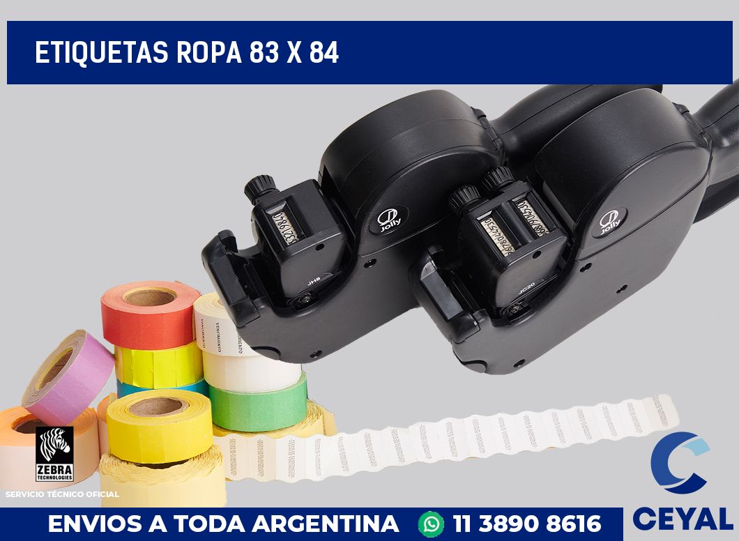 etiquetas ropa 83 x 84