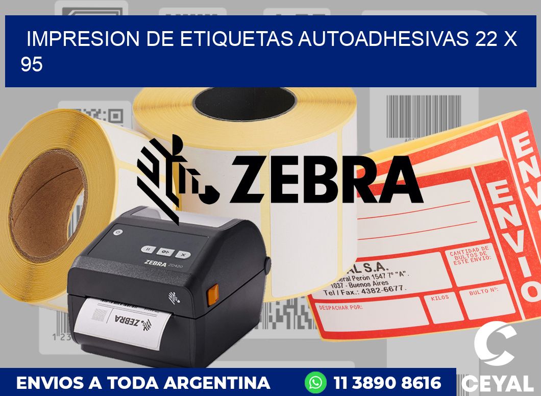 impresion de etiquetas autoadhesivas 22 x 95