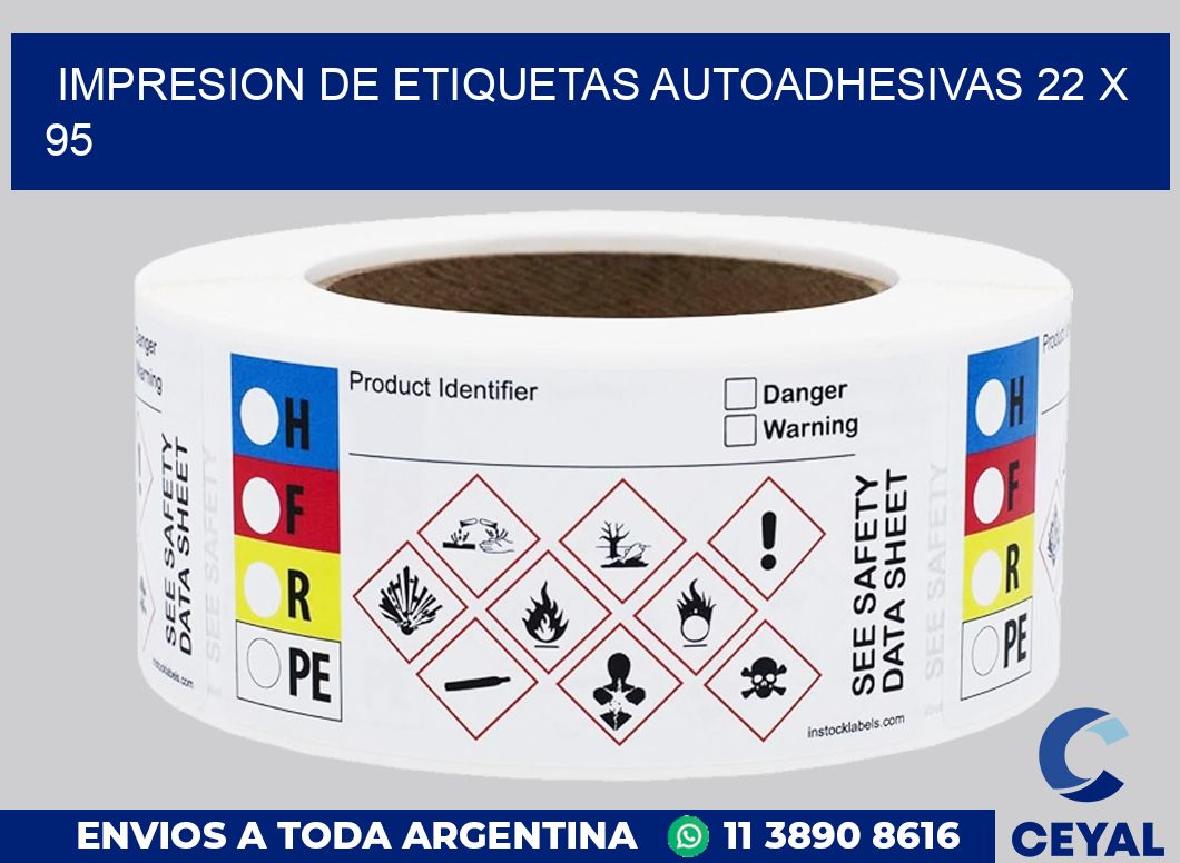impresion de etiquetas autoadhesivas 22 x 95