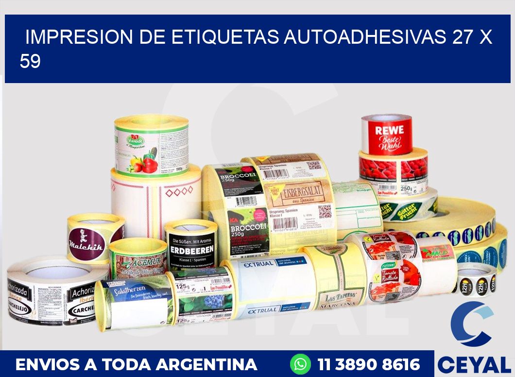 impresion de etiquetas autoadhesivas 27 x 59