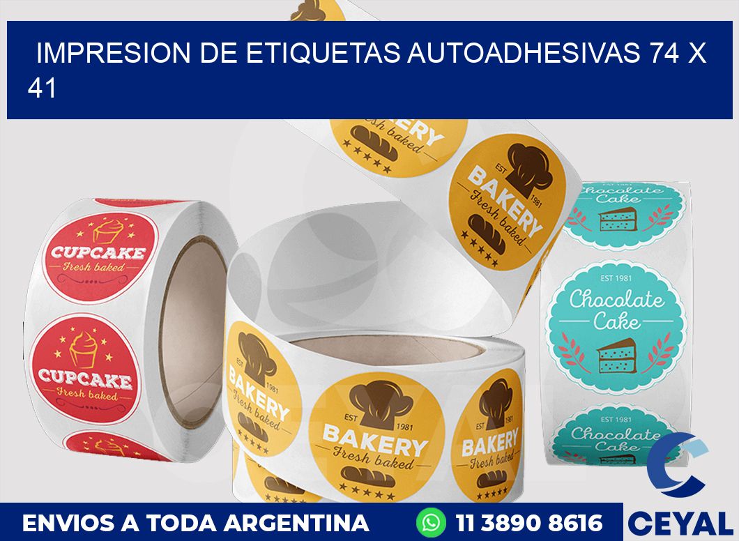 impresion de etiquetas autoadhesivas 74 x 41
