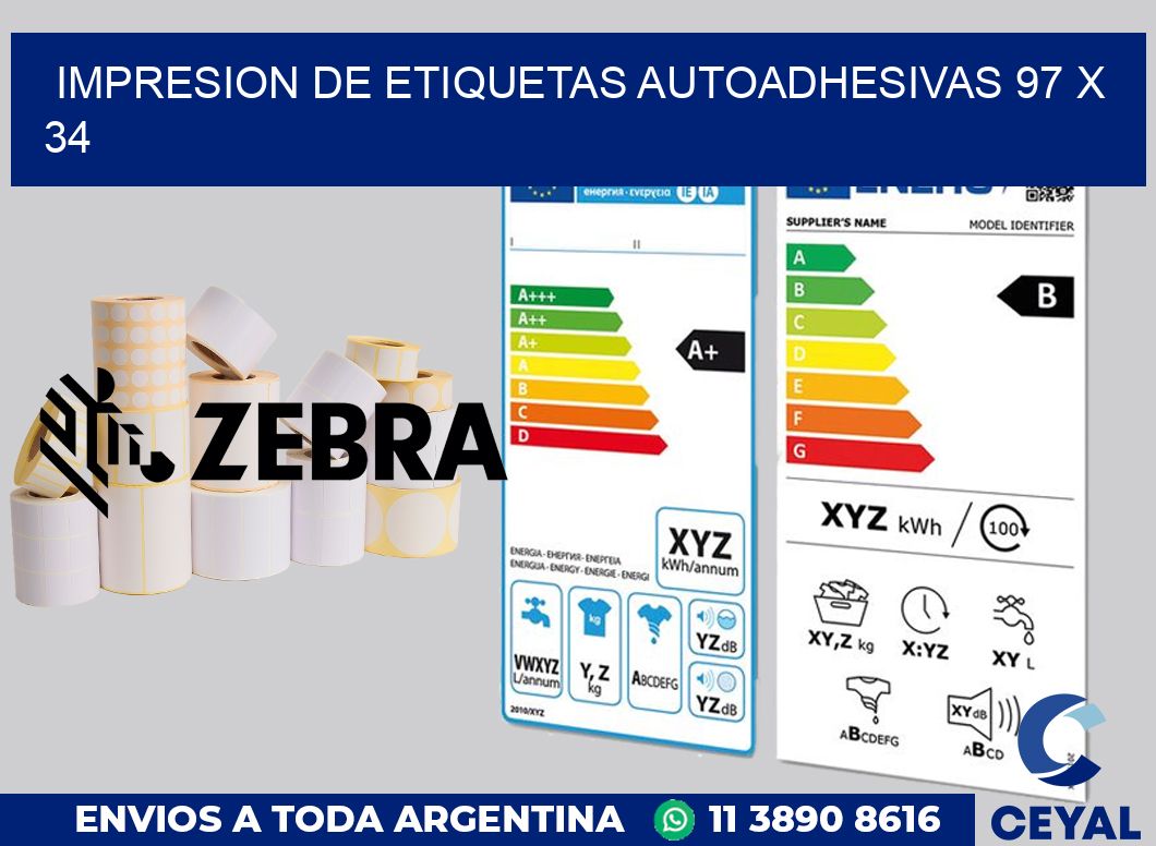 impresion de etiquetas autoadhesivas 97 x 34
