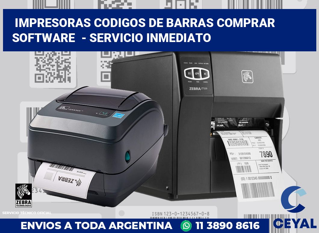 impresoras codigos de barras comprar software - Servicio inmediato