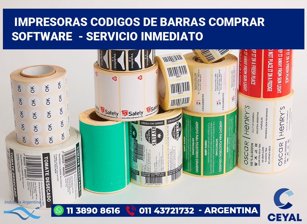 impresoras codigos de barras comprar software - Servicio inmediato