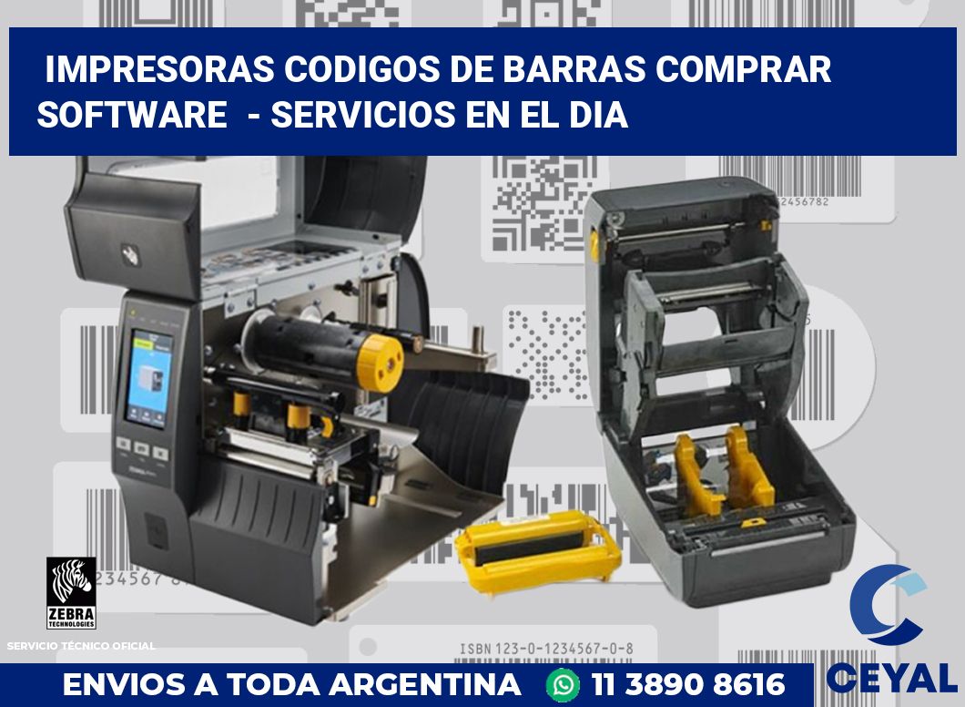 impresoras codigos de barras comprar software - Servicios en el dia
