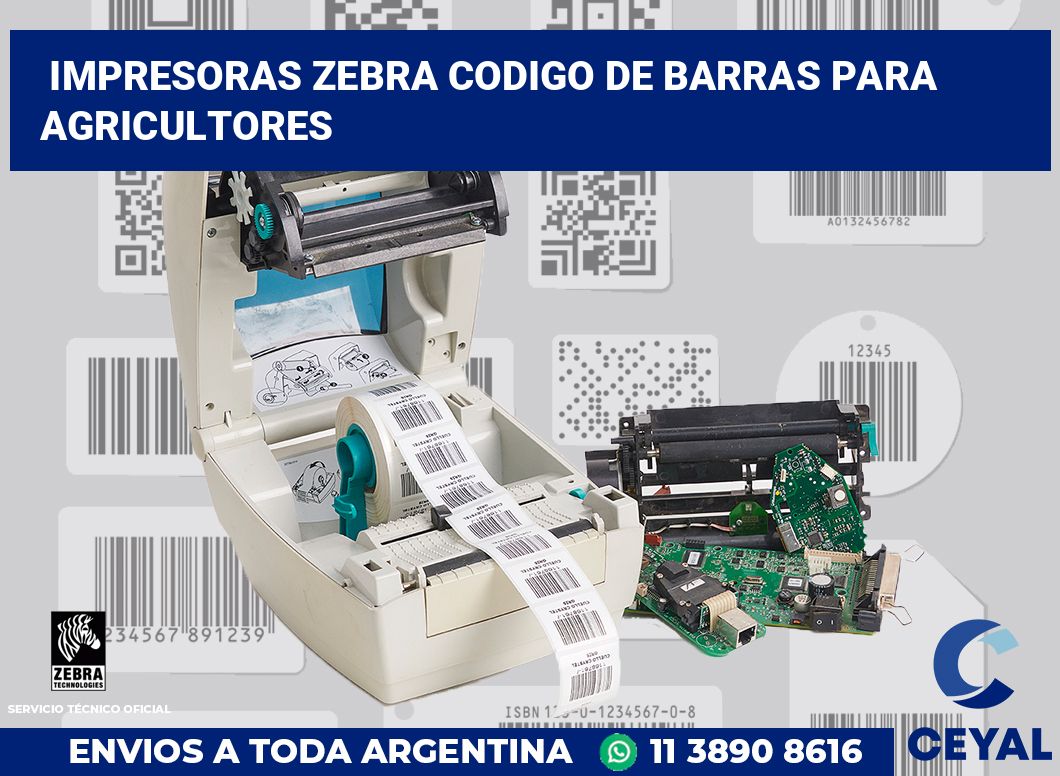 impresoras zebra codigo de barras para Agricultores