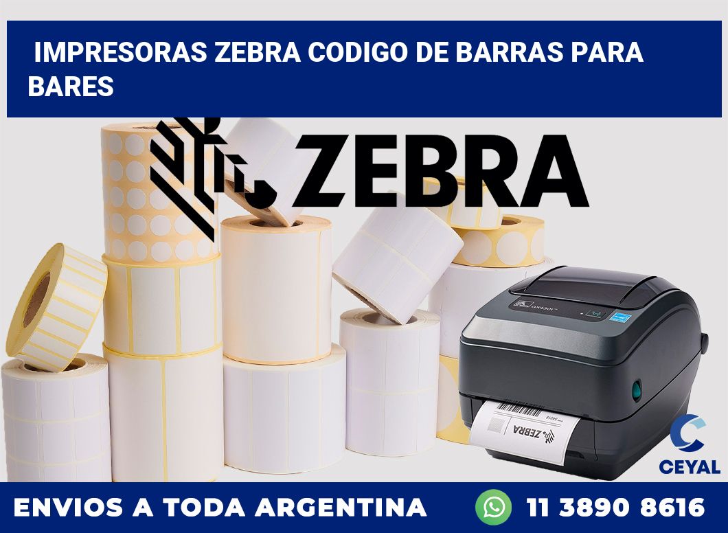 impresoras zebra codigo de barras para Bares