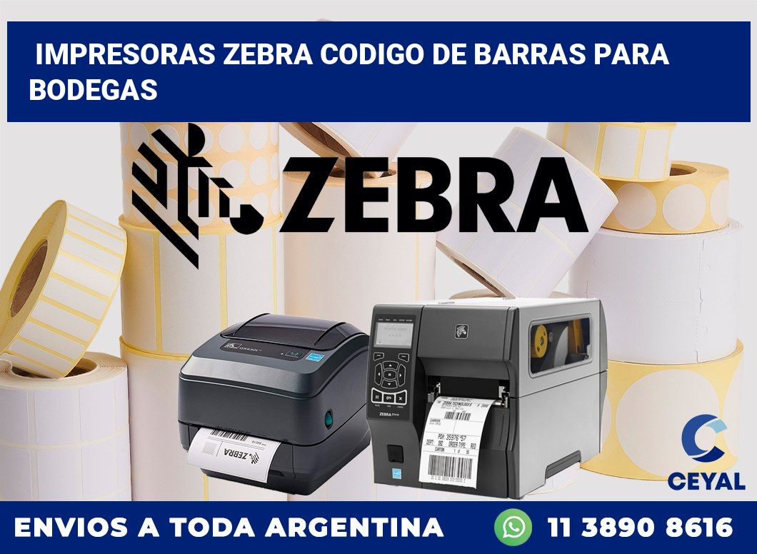 impresoras zebra codigo de barras para Bodegas