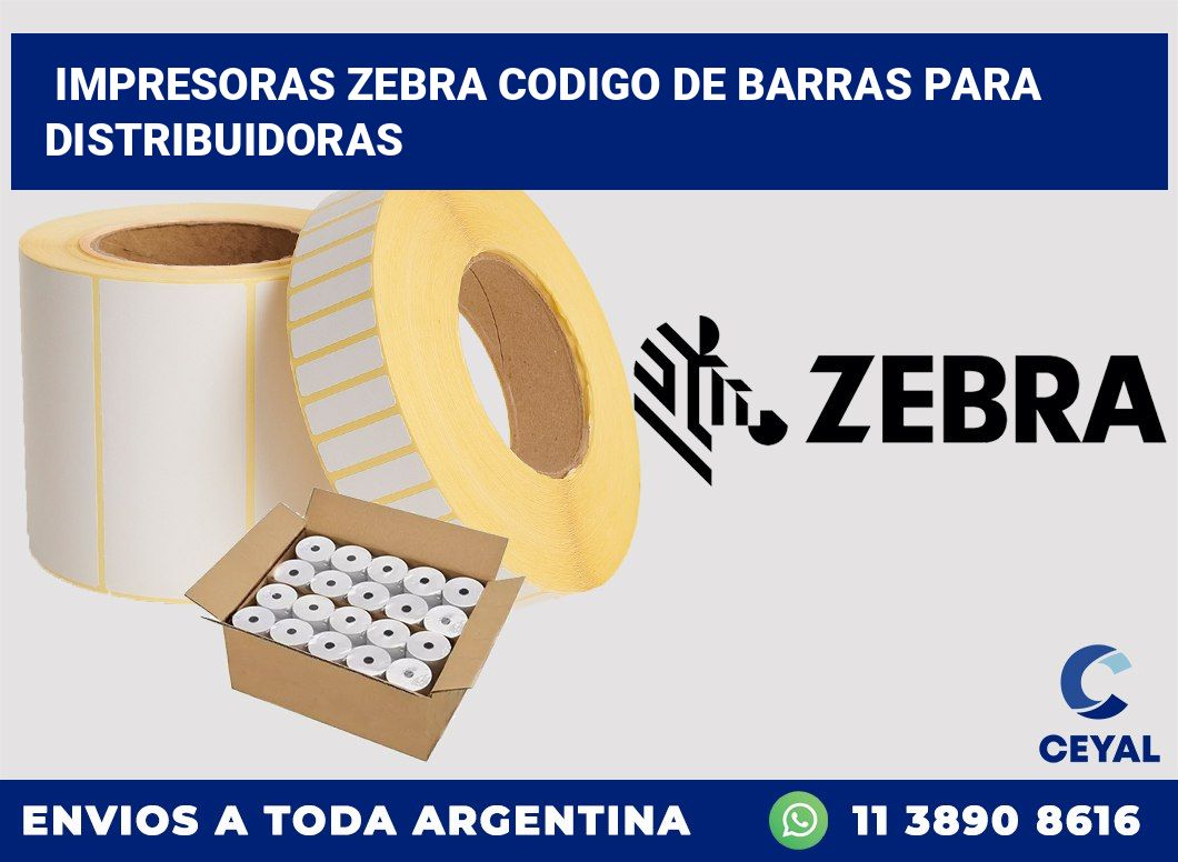 impresoras zebra codigo de barras para Distribuidoras