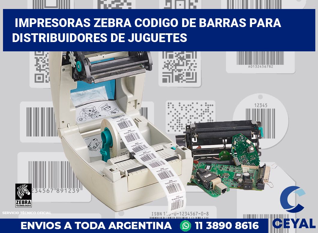 impresoras zebra codigo de barras para Distribuidores de juguetes