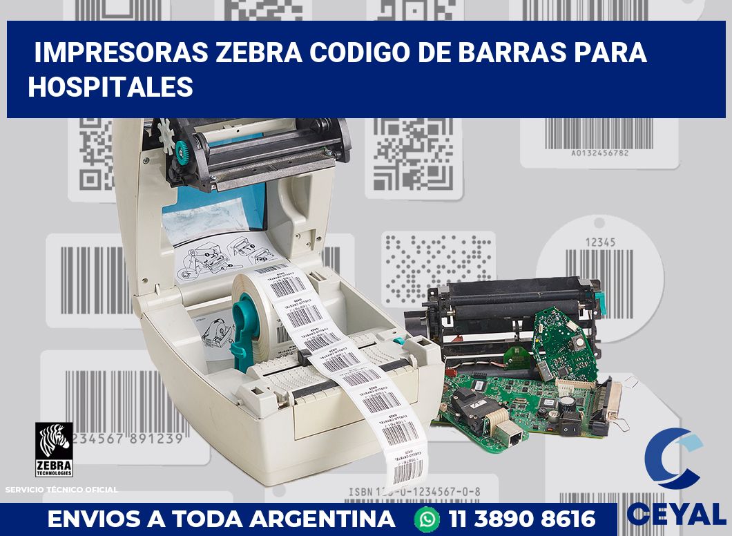 impresoras zebra codigo de barras para Hospitales