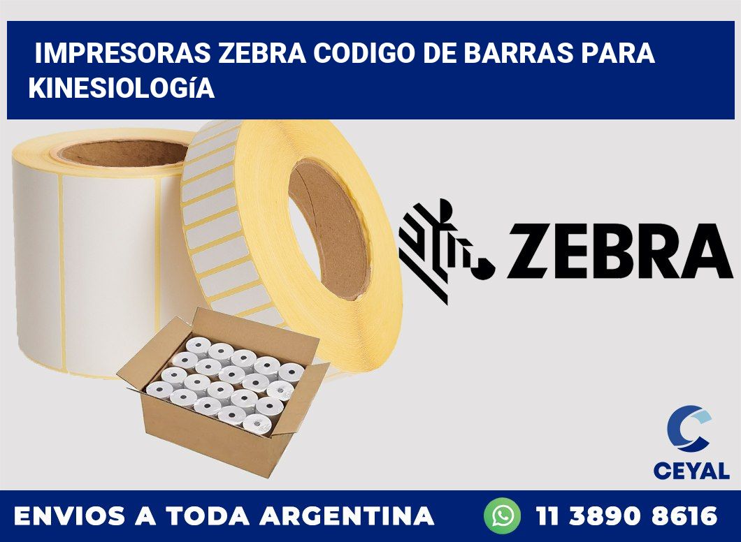 impresoras zebra codigo de barras para Kinesiología
