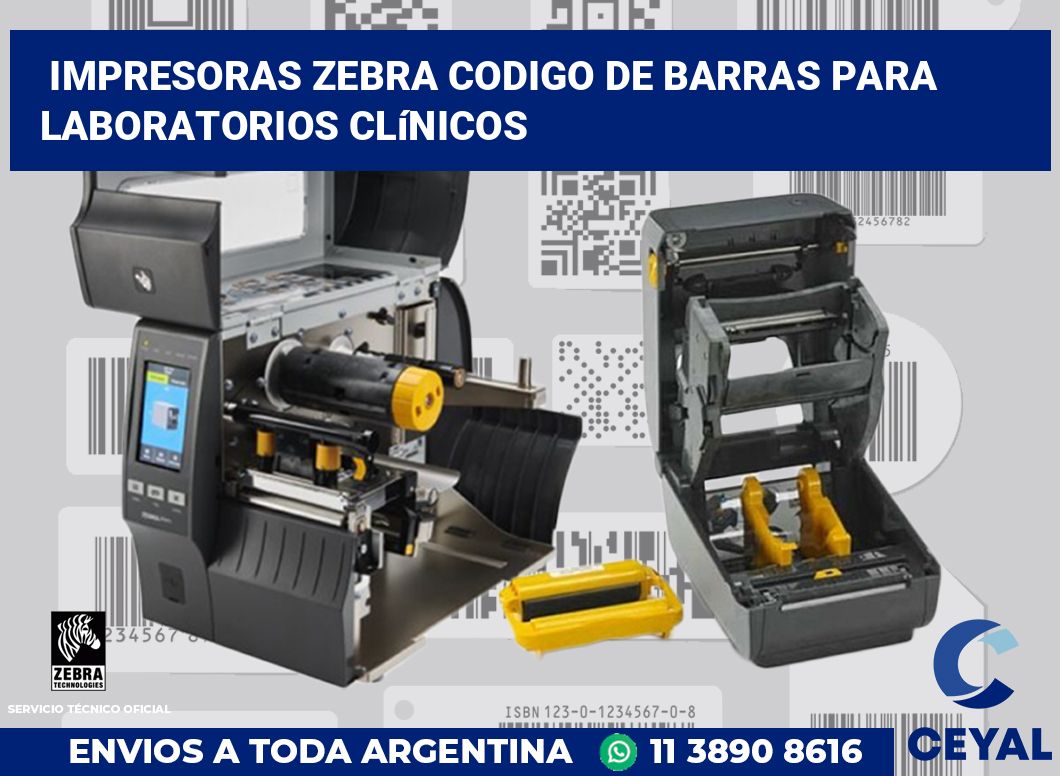 impresoras zebra codigo de barras para Laboratorios clínicos