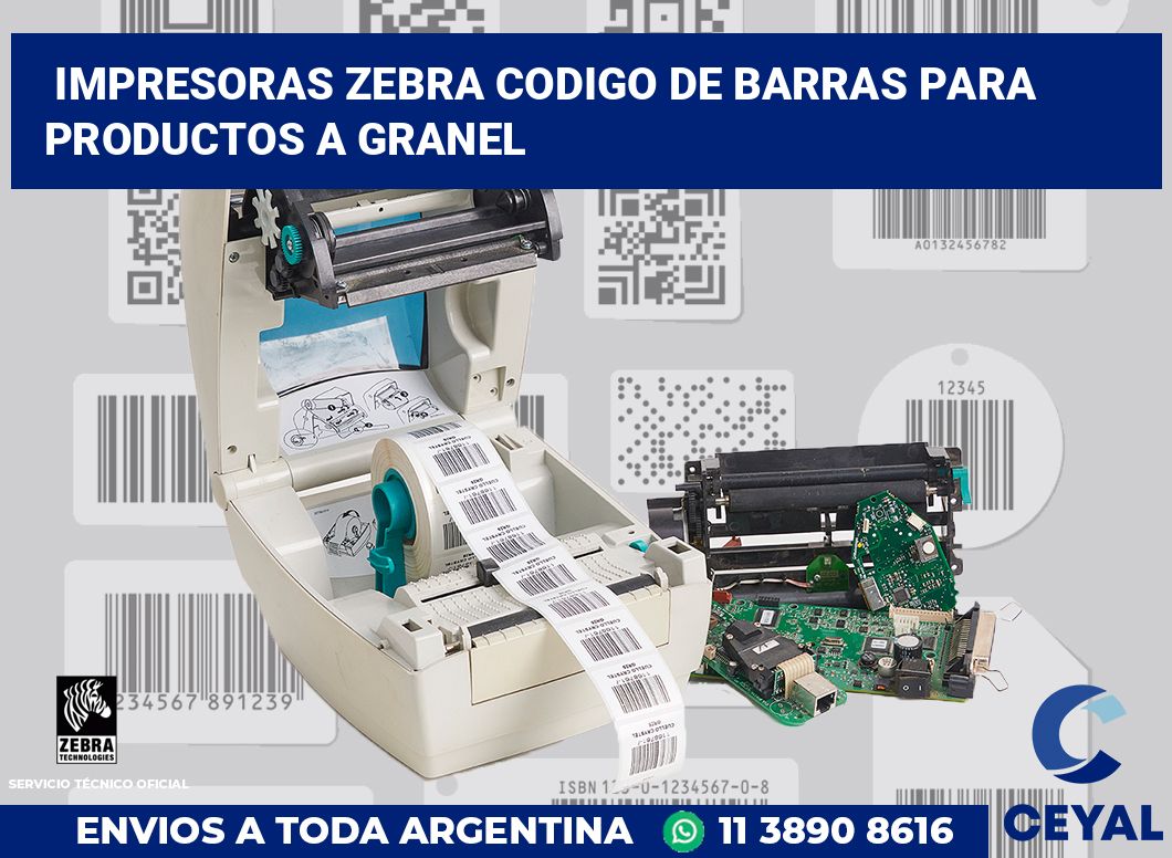 impresoras zebra codigo de barras para Productos a granel