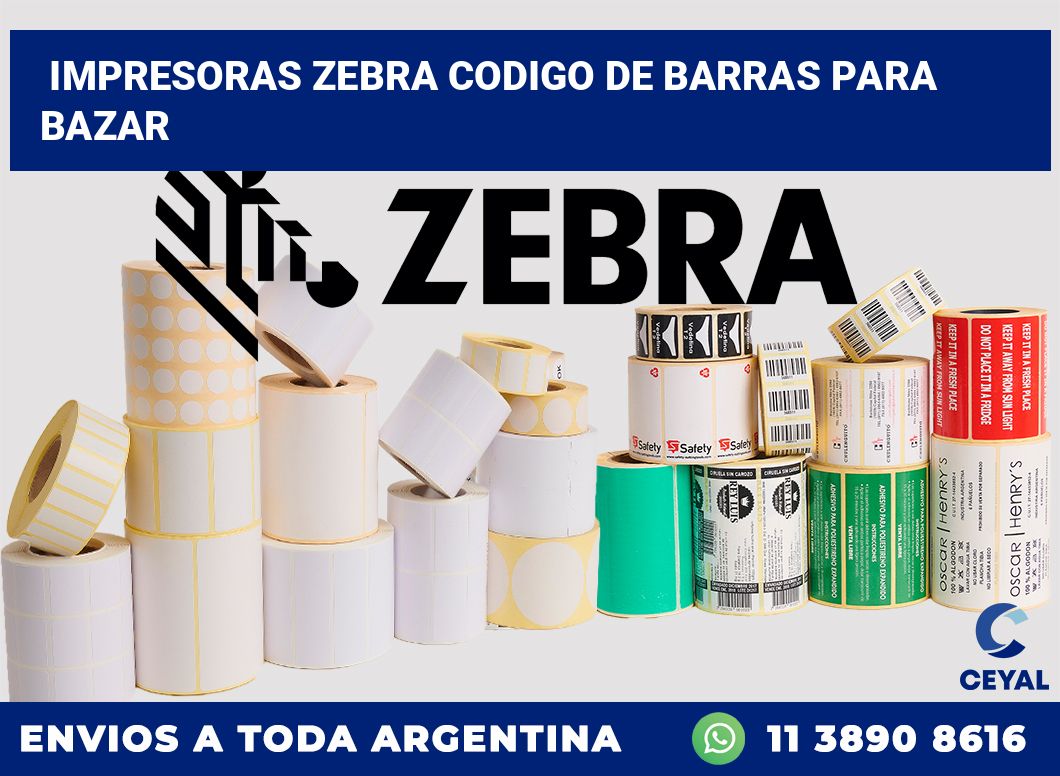 impresoras zebra codigo de barras para bazar