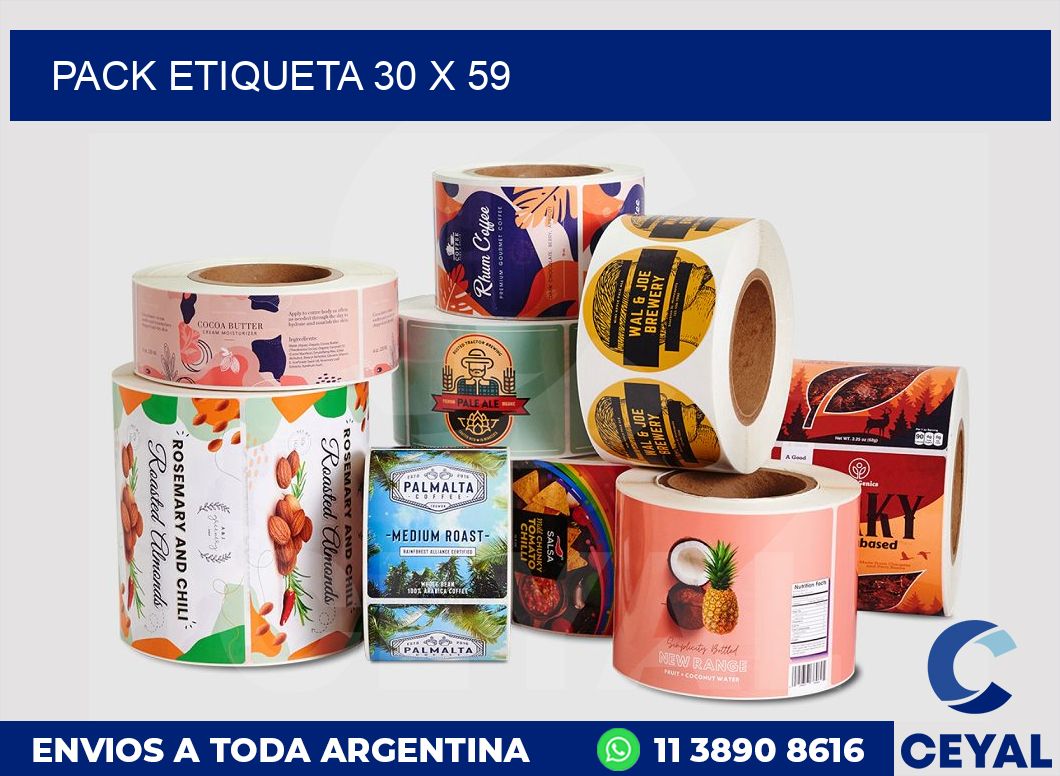pack etiqueta 30 x 59