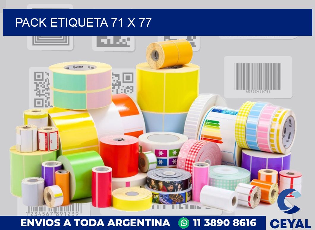 pack etiqueta 71 x 77