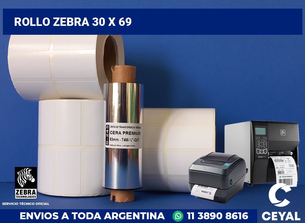rollo zebra 30 x 69